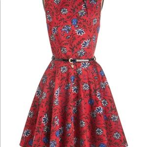 Closet London A-Line Blossom Print Dress Size 8 UK/4 US.